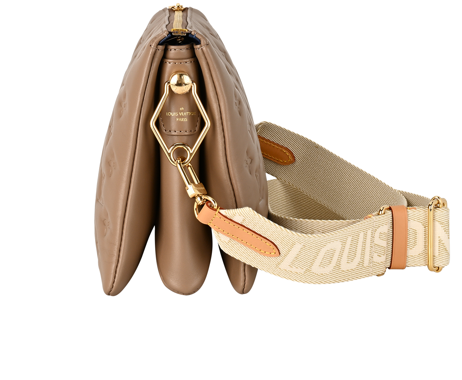 Coussin PM, &pound;2,500, Handbags, Taupe, Leather, Bottom view